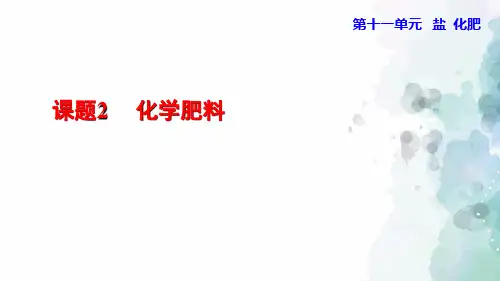 人教版-化学-九年级下册-11.2  化学肥料授课课件