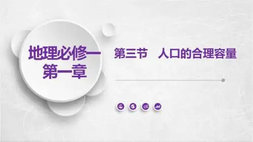 人教版高中地理必修2：人口的合理容量