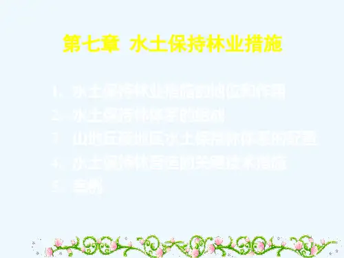 水土保持林业措施介绍