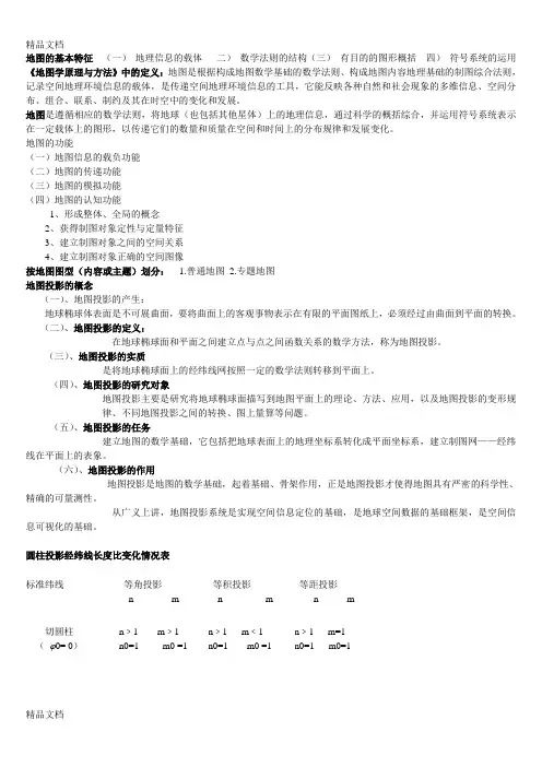 (整理)地图的基本特征.