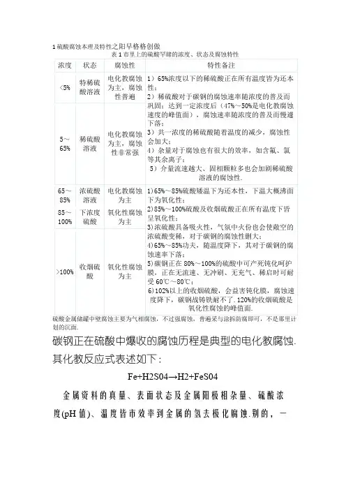 硫酸储罐设计