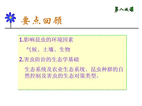 害虫防治原理与方法