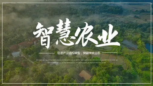 智慧农业PPT