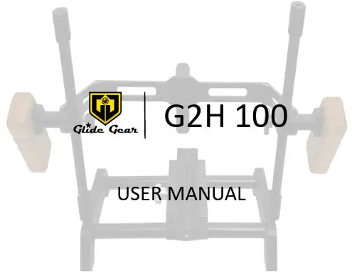 GlideGear G2H 100 摄影机支架说明书