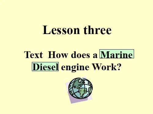 how does a marine diesel engine workPPT演示课件