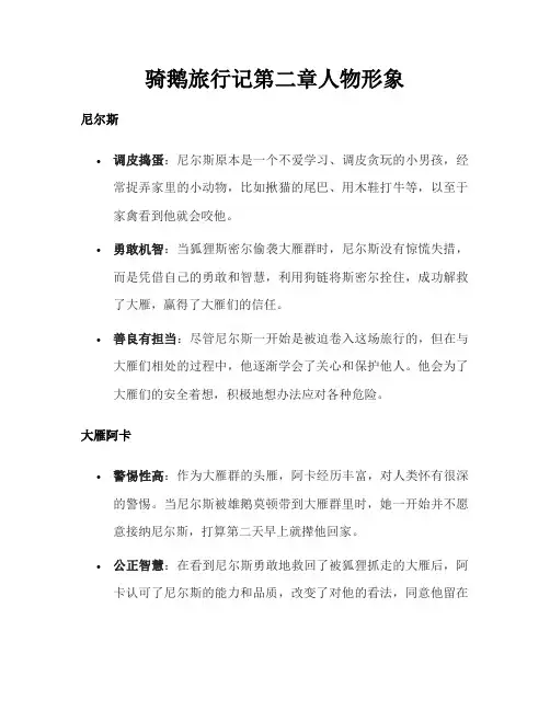 骑鹅旅行记第二章人物形象