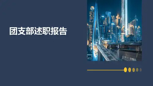 团支部述职报告PPT