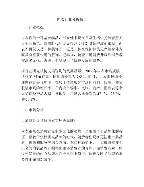 内衣行业分析报告