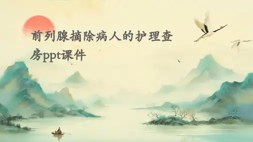前列腺摘除病人的护理查房ppt课件