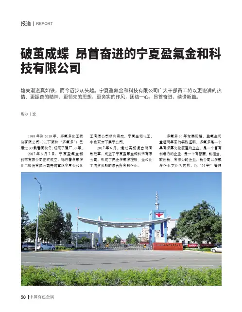 破茧成蝶 昂首奋进的宁夏盈氟金和科技有限公司