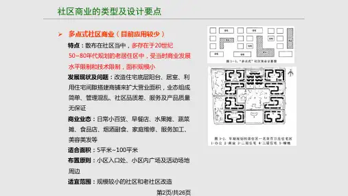 社区商业的类型及设计要点部分万科案例举例