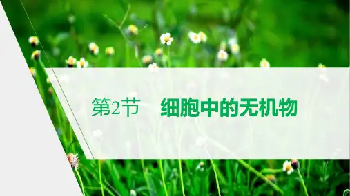 新人教版生物必修1细胞中的无机物(32张)课件