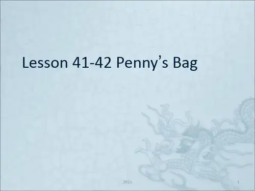 新概念第一册Lesson41PPT课件