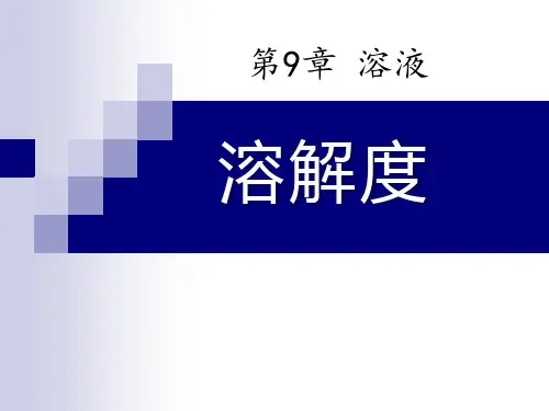《溶解度》溶液PPT课件9