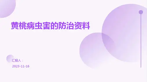 黄桃病虫害的防治资料