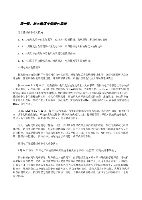 防止输煤皮带着火措施[修改版]