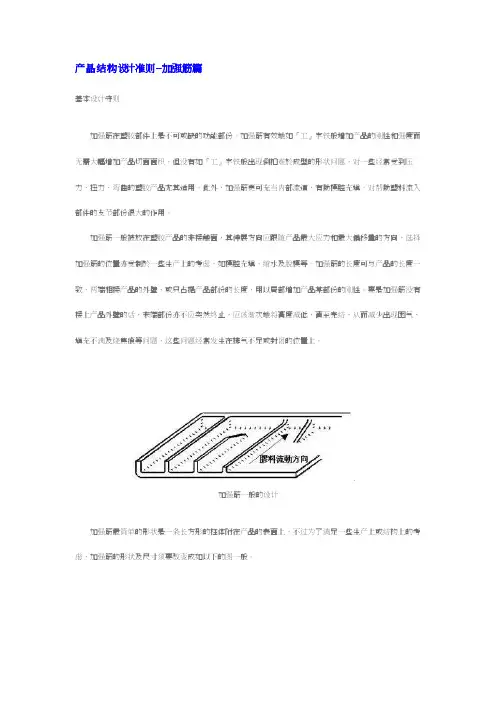 产品结构设计准则--加强筋篇