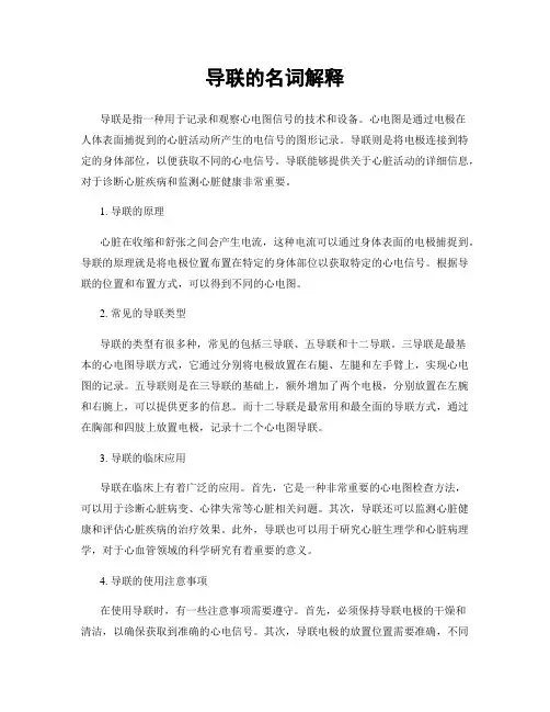 导联的名词解释