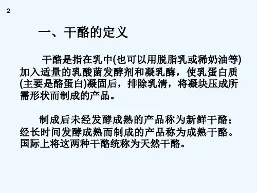 奶酪生产技术 PPT