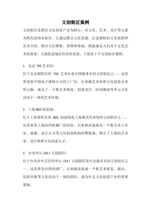文创街区案例