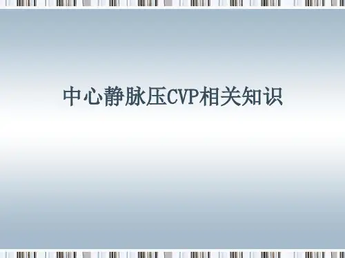 中心静脉压CVP监测