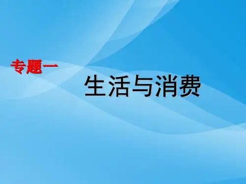 高三政治二轮复习：生活与消费PPT课件 人教课标版