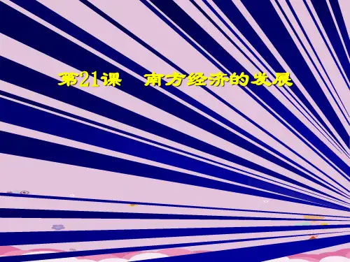南方经济的发展ppt7 北师大版
