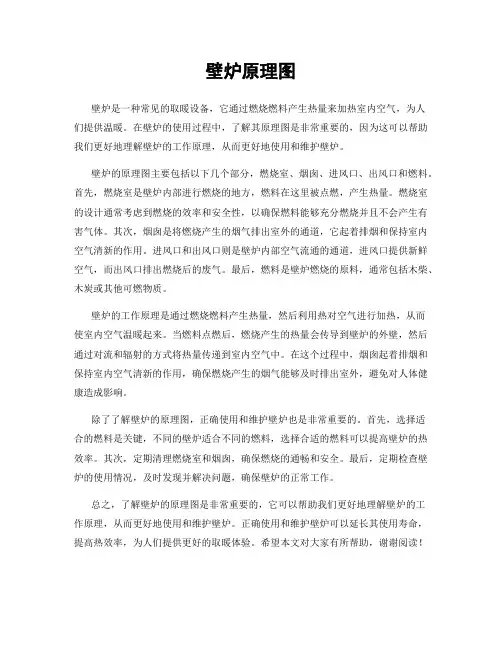 壁炉原理图