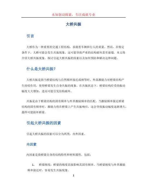 大桥共振文档