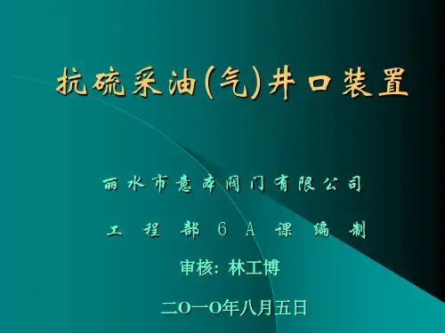 抗硫采油(气)井口装置讲座