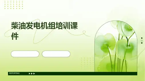 2024版柴油发电机组培训课件