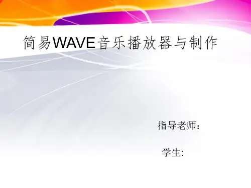 音乐播放器PPT