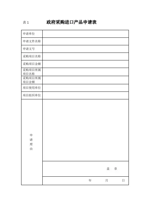 进口设备专家论证表