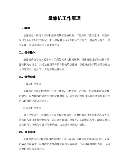 录像机工作原理