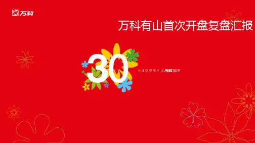 万科有山复盘报告区域汇报版本 ppt课件