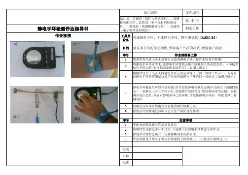 静电手环检测作业指导