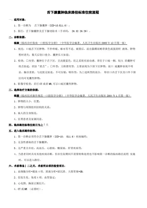 口腔科-舌下腺囊肿