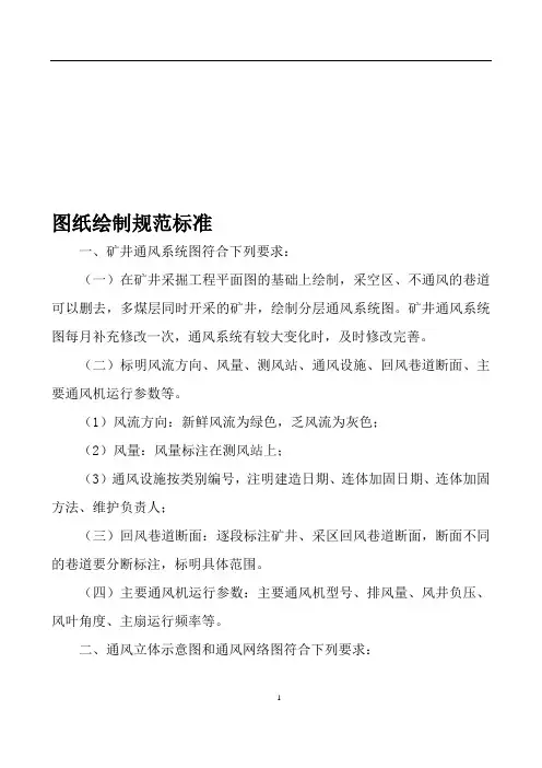 通风系统图绘制要求