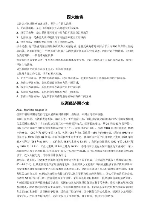 四大渔场
