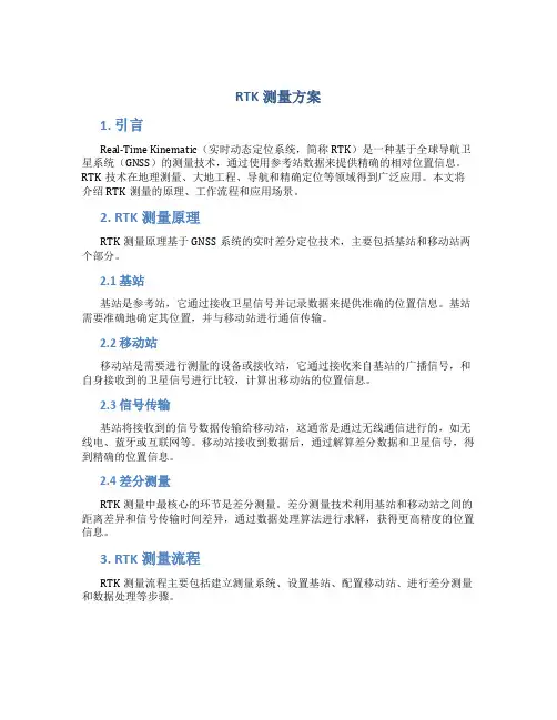 rtk测量方案