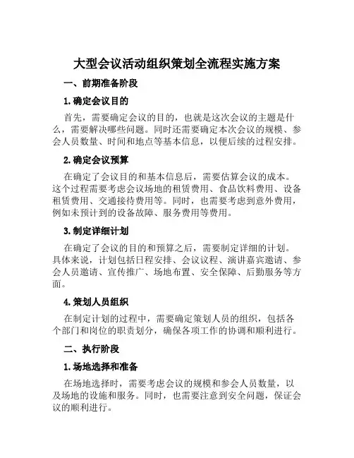 大型会议活动组织策划全流程实施方案 (2)