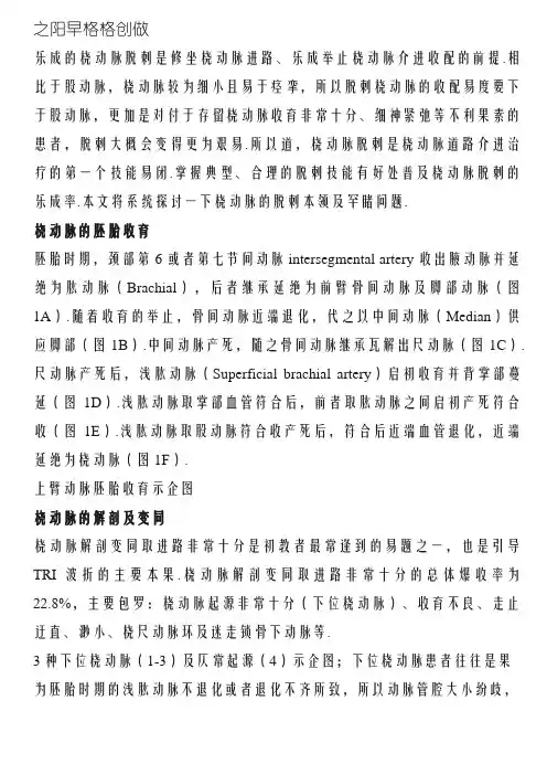 手把手教你桡动脉穿刺技巧(精美图文)