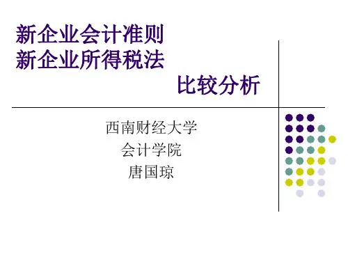 会计准则与税法的差异分析PPT资料77页