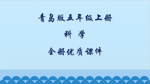 青岛版五年级科学上册全册课件【完整版】