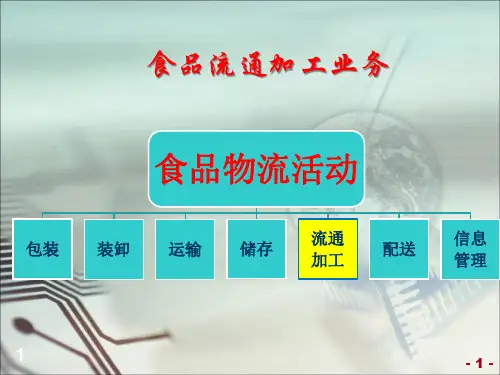 食品物流学：食品流通加工业务