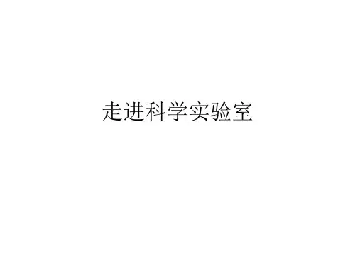 走进科学实验室PPT课件