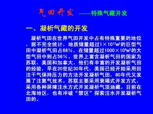 特殊气藏开发