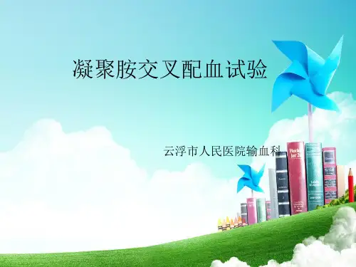 输血科聚凝胺交叉配血试验