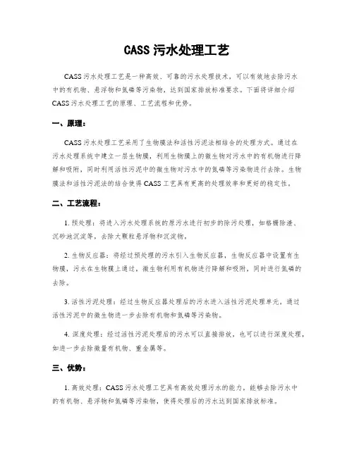 CASS污水处理工艺