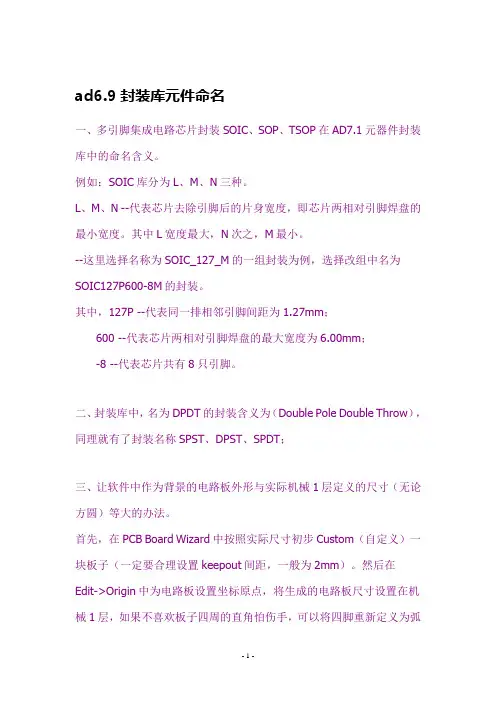 AD6.9元件库解读 初级